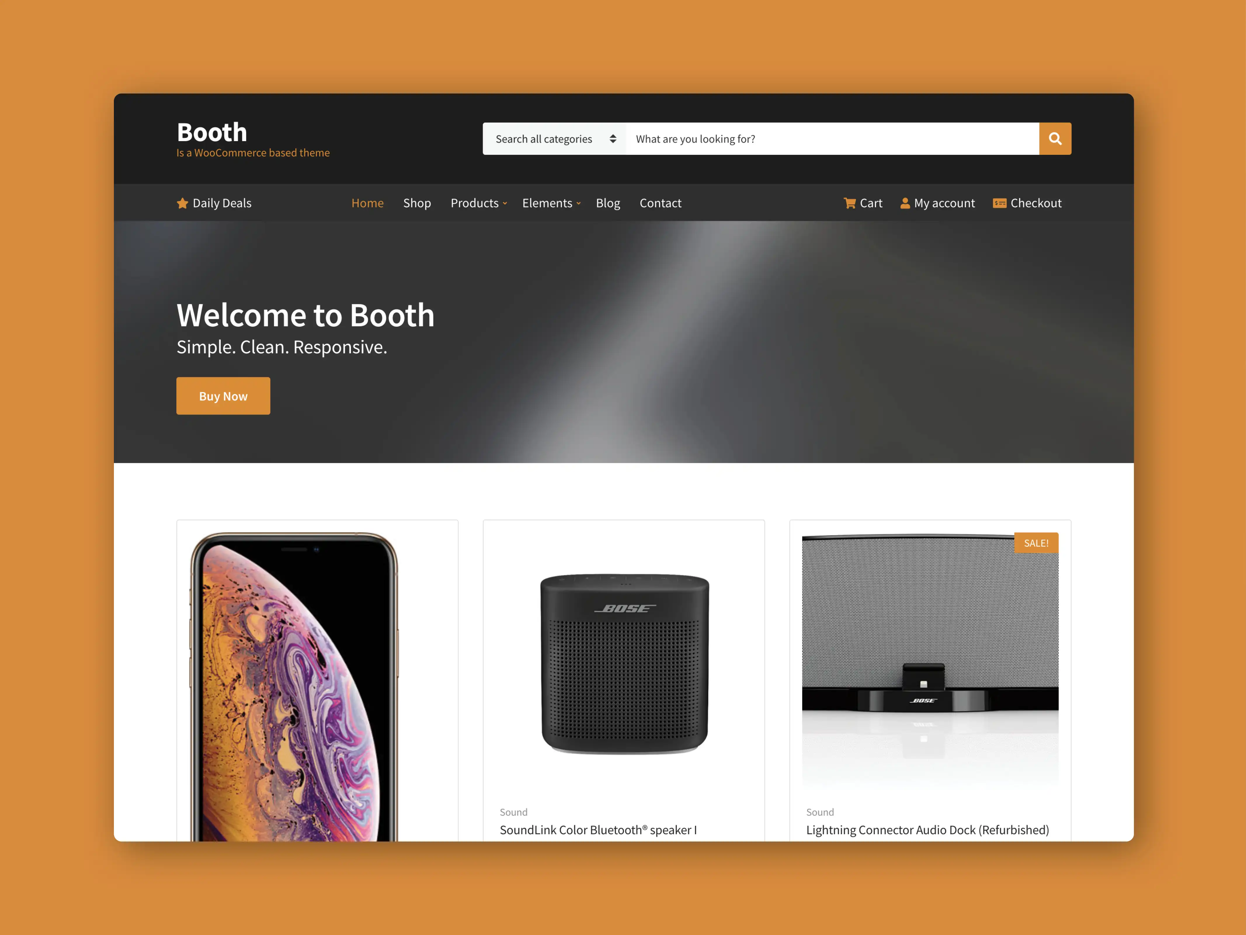 Booth home page